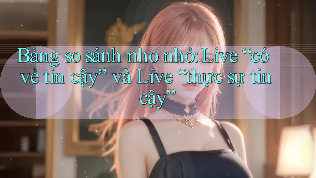 Bảng so sánh nho nhỏ: Live “có vẻ tin cậy” và Live “thực sự tin cậy” Bảng so sánh nho nhỏ: Live “có vẻ tin cậy” và Live “thực sự tin cậy”