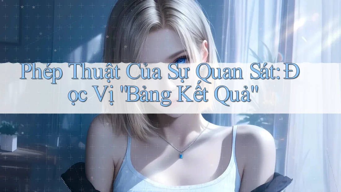 Phép Thuật Của Sự Quan Sát: Đọc Vị “Bảng Kết Quả” Phép Thuật Của Sự Quan Sát: Đọc Vị “Bảng Kết Quả”