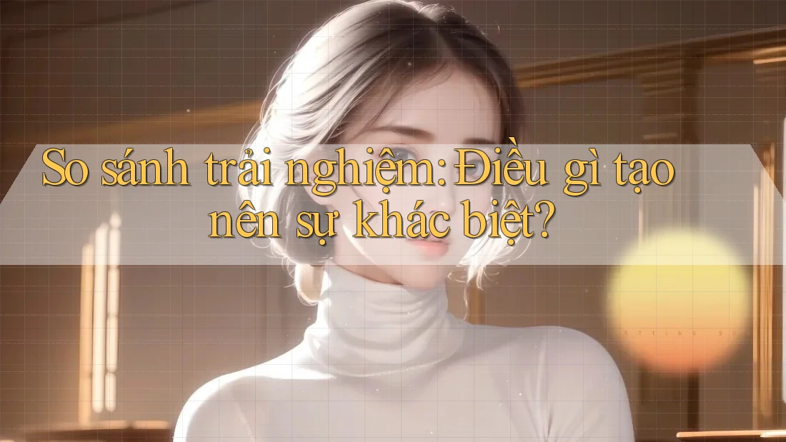 So sánh trải nghiệm: Điều gì tạo nên sự khác biệt? So sánh trải nghiệm: Điều gì tạo nên sự khác biệt?